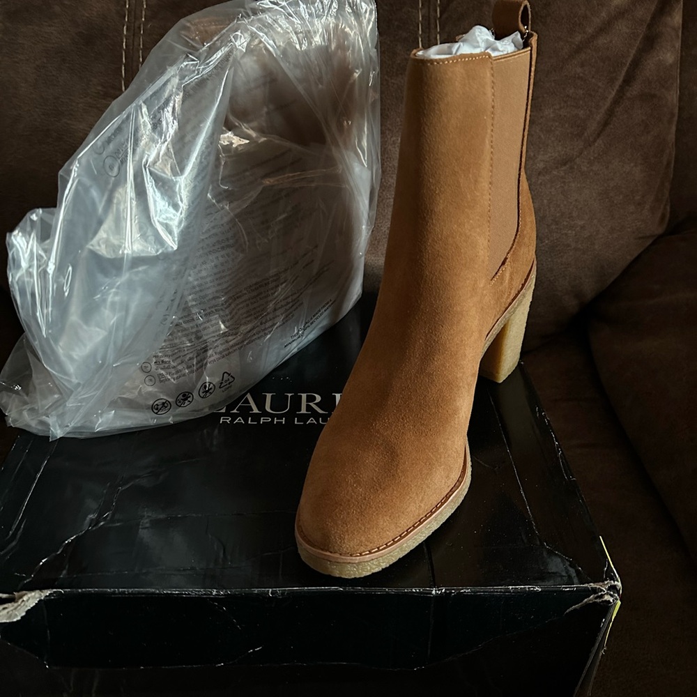 Ralph Lauren Women's Brown Heeled Boots